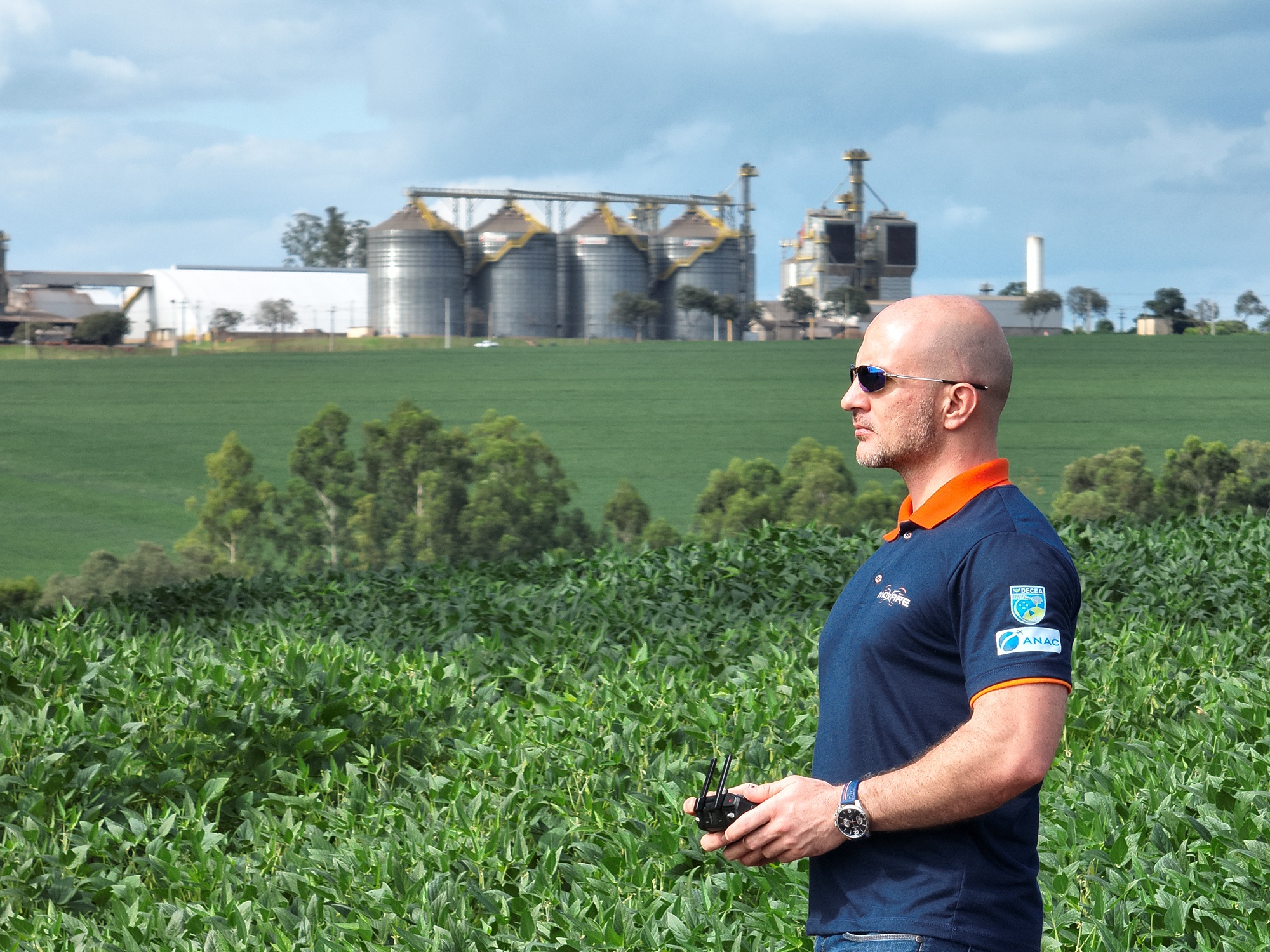 Operação em área agrícola